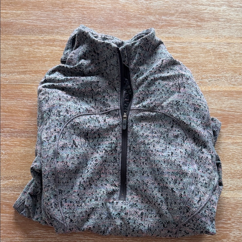 lululemon athletica Gray Half-Zip Top